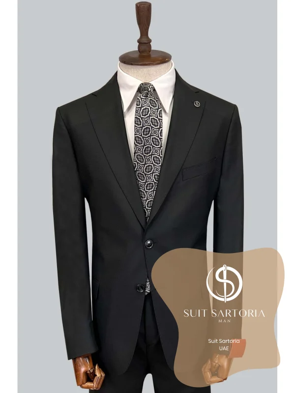 Suit Sartoria Black Wool Suit