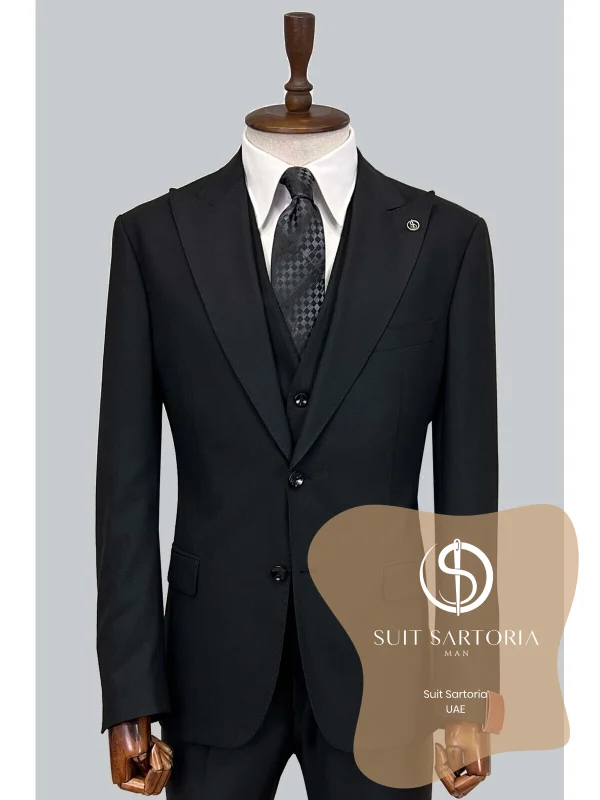 Suit Sartoria Black Wool Suit