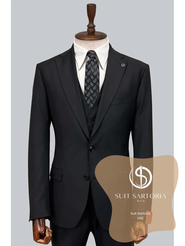 Suit Sartoria Black Wool Suit