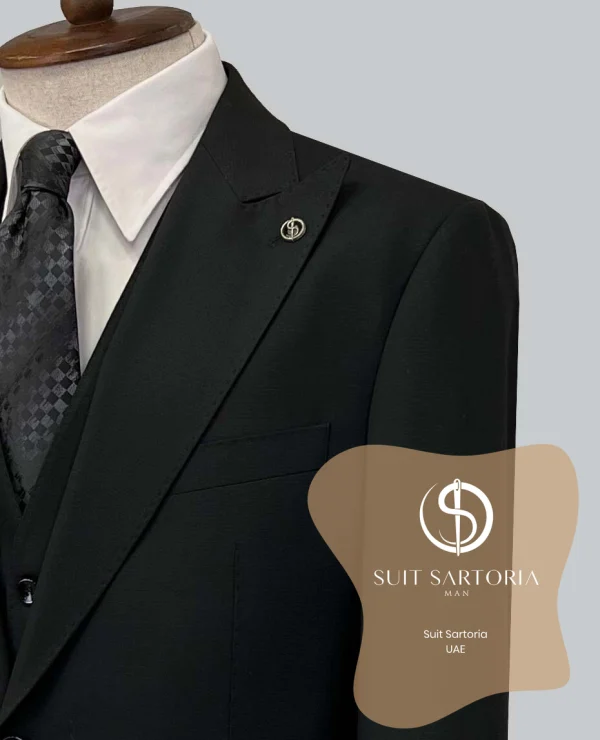 Suit Sartoria Black Wool Suit