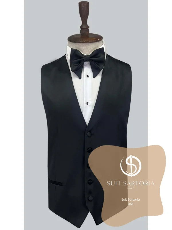 Suit Sartoria Black Wool Tuxedo