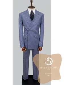 suit sartoria uae blue double breasted suit LbToe3