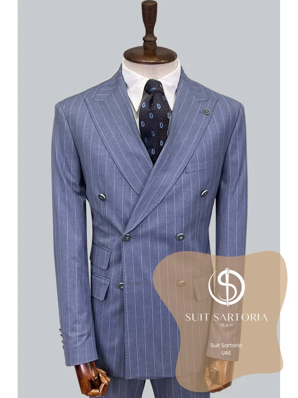 Suit Sartoria Blue Double Breasted Suit