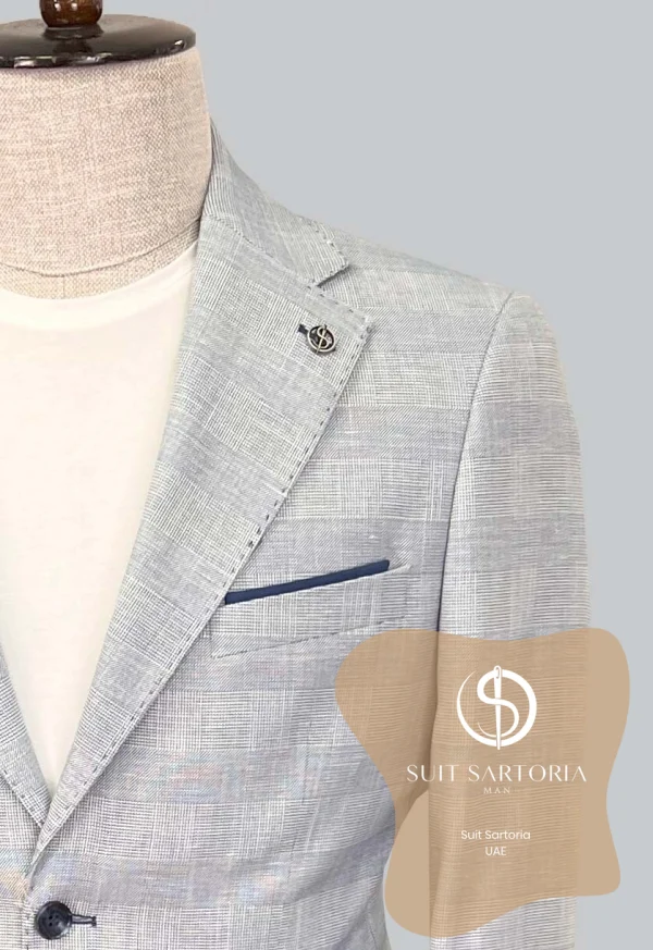 Suit Sartoria Blue Linen Suit