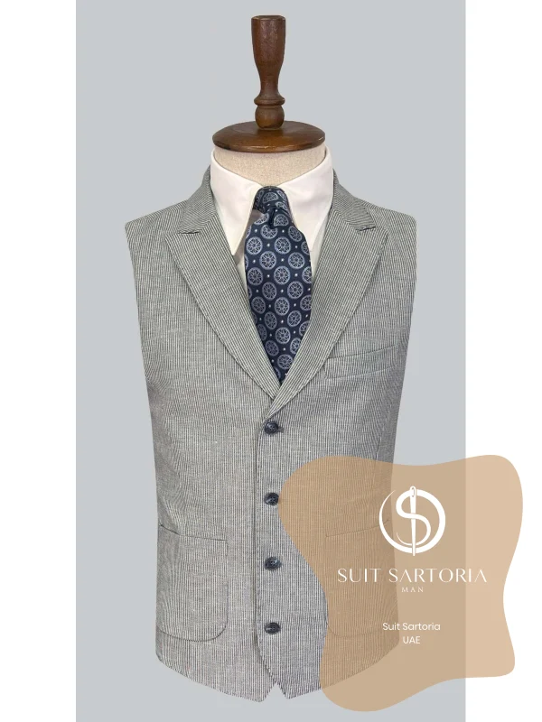 Suit Sartoria Blue Linen Suit