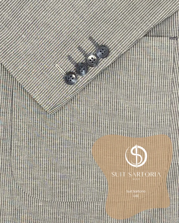 Suit Sartoria Blue Linen Suit