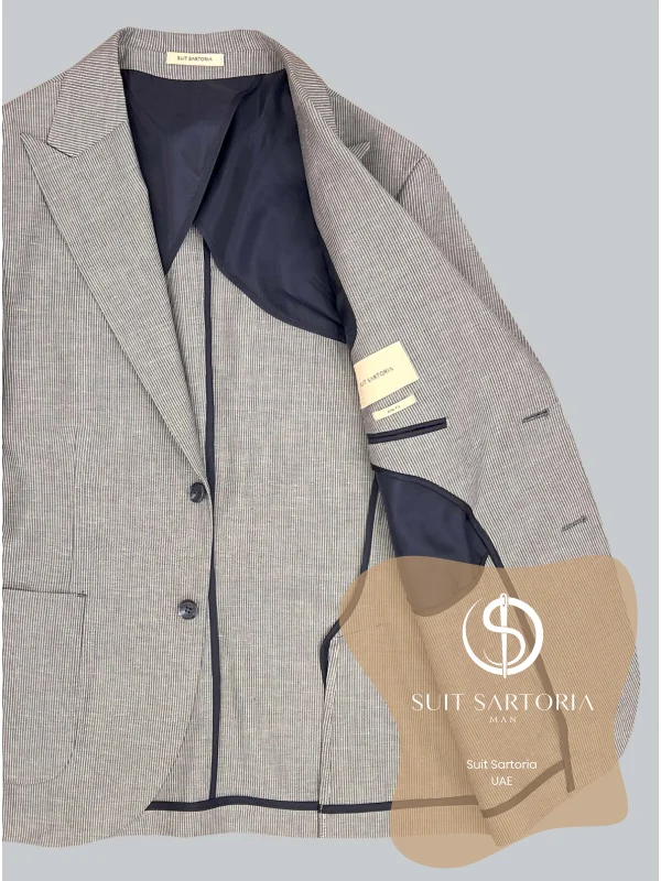 Suit Sartoria Blue Linen Suit