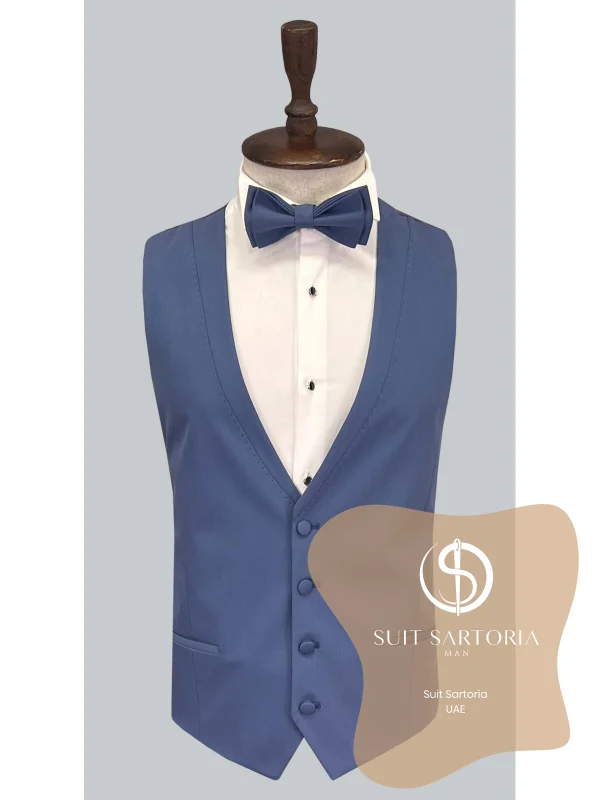 Suit Sartoria Blue Removable Lapel Tuxedo