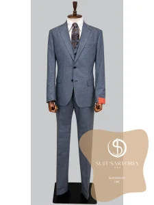 suit sartoria uae blue wool suit LQHigM