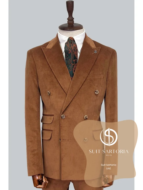 Suit Sartoria Brown Double Breasted Suit