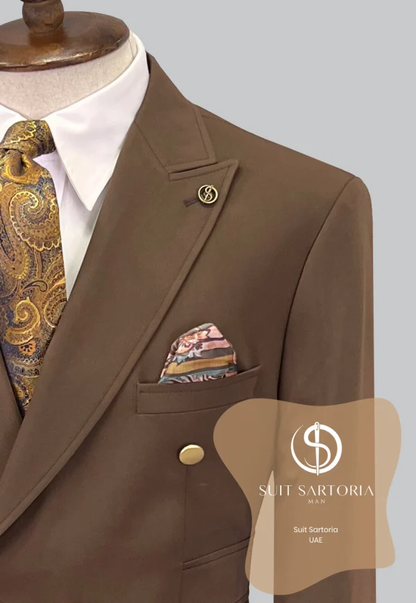 Suit Sartoria Brown Double Breasted Suit