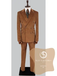 suit sartoria uae brown double breasted suit uarnxj