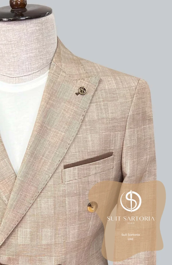 Suit Sartoria Brown Linen Suit