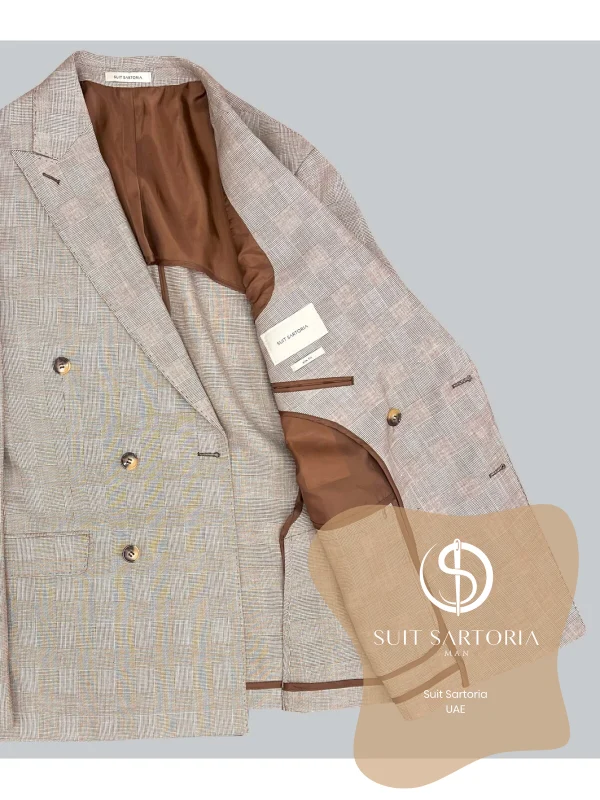 Suit Sartoria Brown Linen Suit