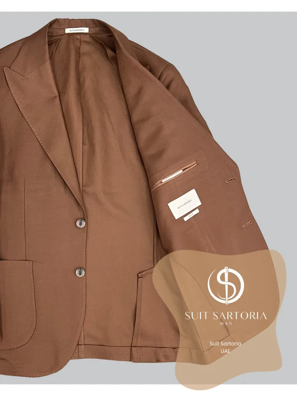 Suit Sartoria Brown Linen Suit