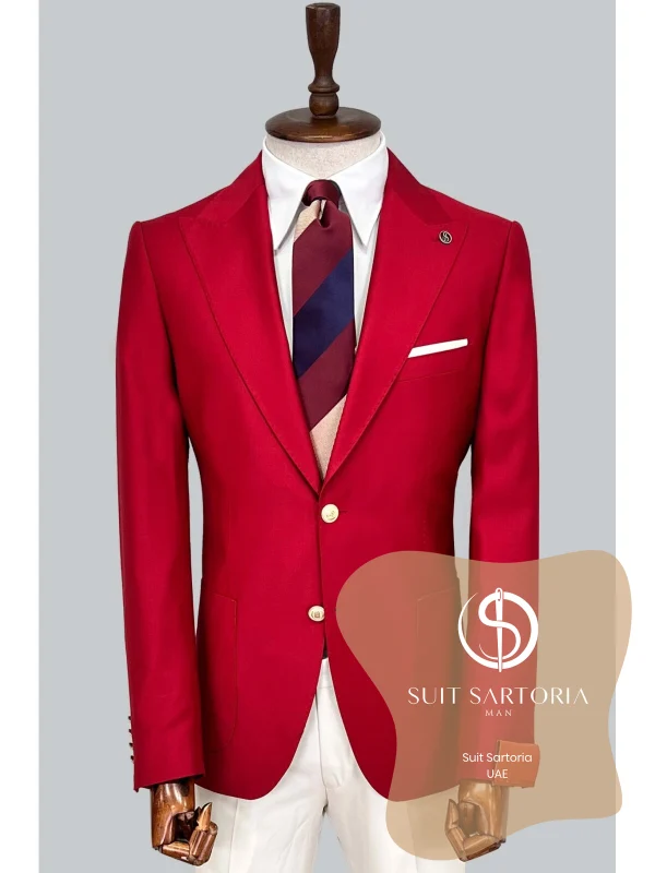 Suit Sartoria Claret Red Suit