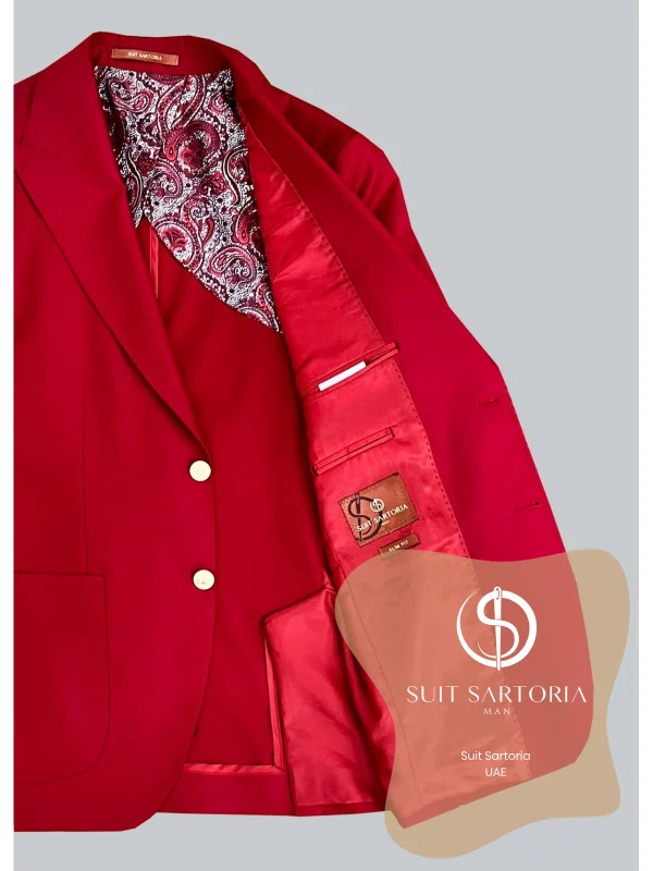 Suit Sartoria Claret Red Suit