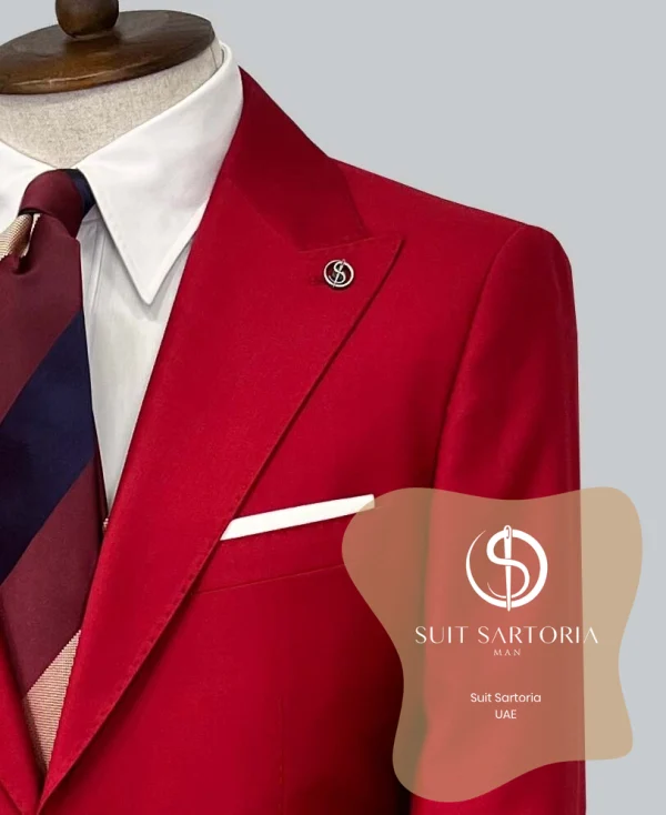 Suit Sartoria Claret Red Suit