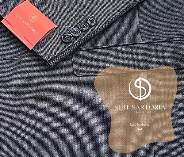 Suit Sartoria Dark Grey Suit With Double Faced Vest