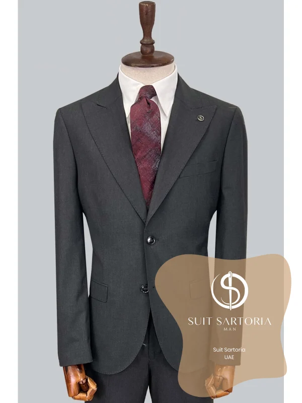 Suit Sartoria Dark Grey Wool Suit