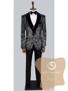 suit sartoria uae git black 4RExEn