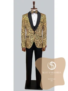 suit sartoria uae gold tuxedo A3h31s