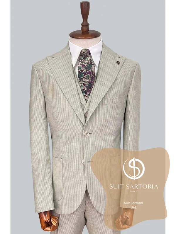 Suit Sartoria Green Linen Suit