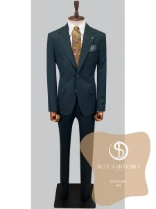 suit sartoria uae green suit JUGRHT