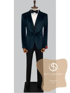 suit sartoria uae green velvet tuxedo 1SUUtU