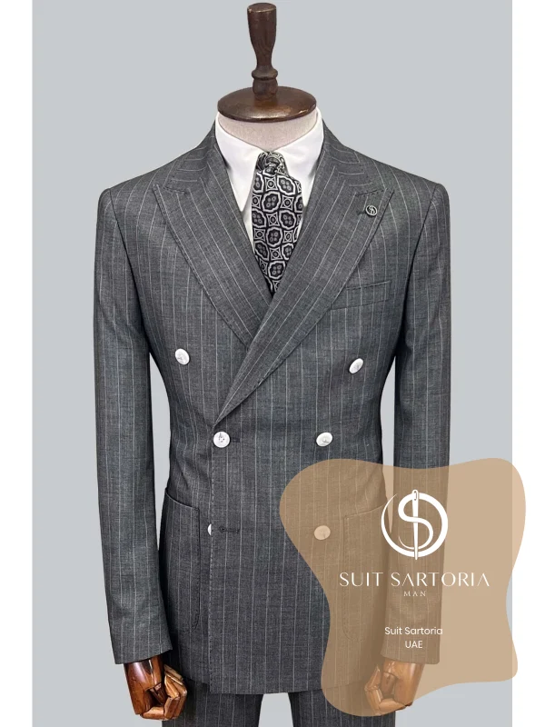 Suit Sartoria Grey Double Breased Suit