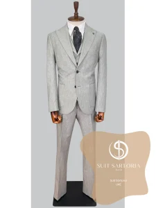 suit sartoria uae grey linen suit 6QzQz0