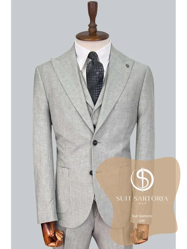 Suit Sartoria Grey Linen Suit