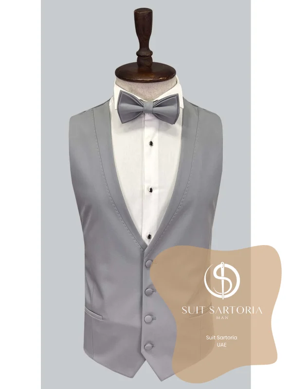 Suit Sartoria Grey Removable Lapel Tuxedo