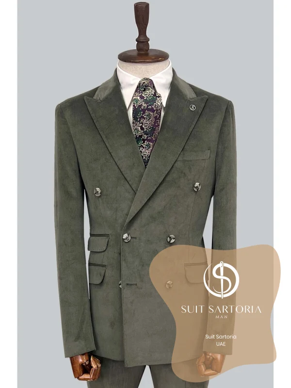 Suit Sartoria Khaki Double Breasted Suit