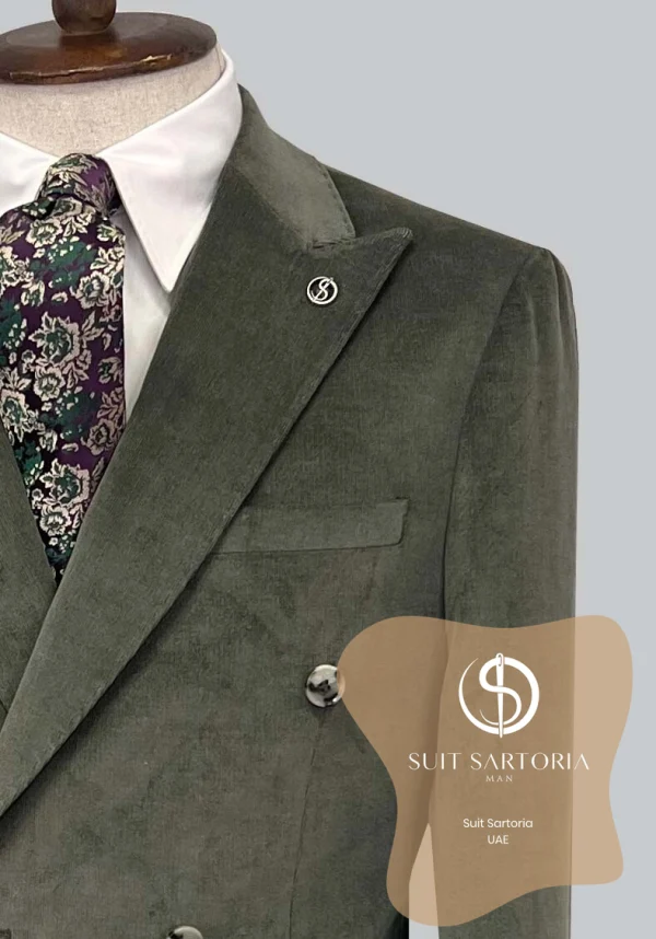 Suit Sartoria Khaki Double Breasted Suit