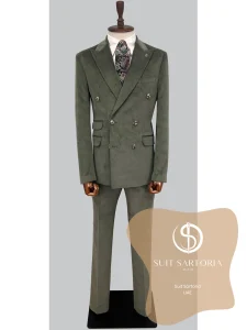 suit sartoria uae khaki double breasted suit hjFVMM