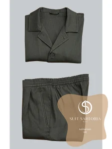 suit sartoria uae khaki linen suit Bxb7vs