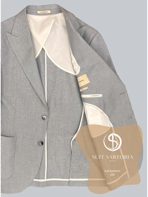 Suit Sartoria Light Blue Linen Suit