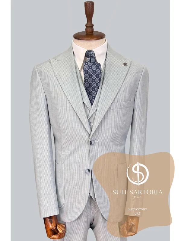 Suit Sartoria Light Blue Linen Suit