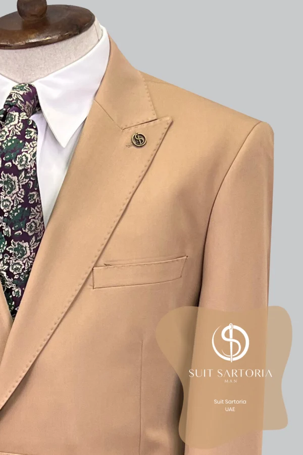 Suit Sartoria Light Brown Double Breasted Suit