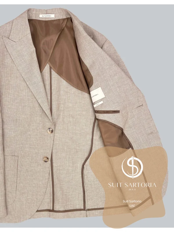 Suit Sartoria Light Brown Linen Suit