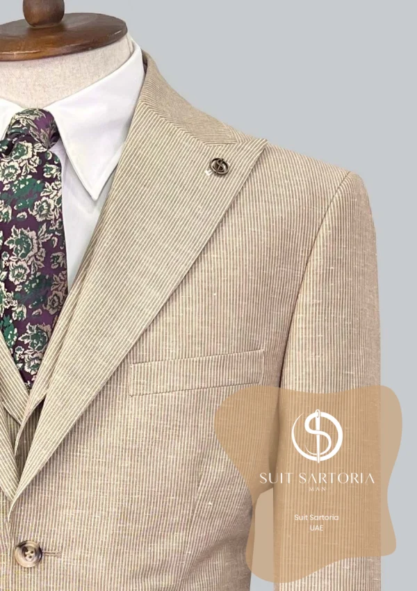 Suit Sartoria Light Brown Linen Suit