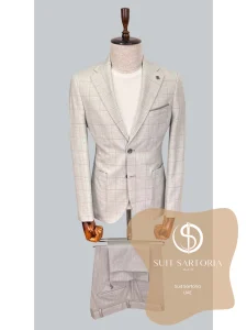 suit sartoria uae light grey linen suit MP6vWo