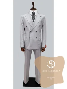 suit sartoria uae light grey suit If3tvI