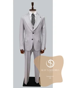 suit sartoria uae light grey takim elbise M7QBCT