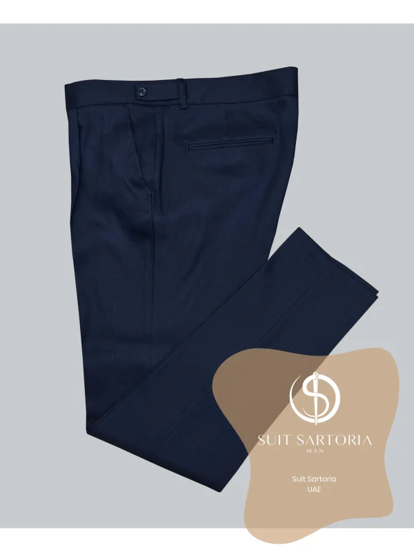 Suit Sartoria Linen Navy Blue Suit