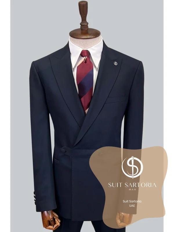 Suit Sartoria Navy Blue Double Breasted Suit