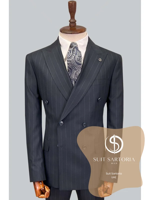 Suit Sartoria Navy Blue Double Breasted Suit