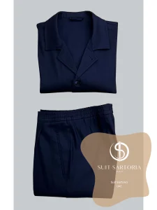 suit sartoria uae navy blue linen suit BmCBR0