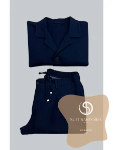 suit sartoria uae navy blue linen suit FjuoGd